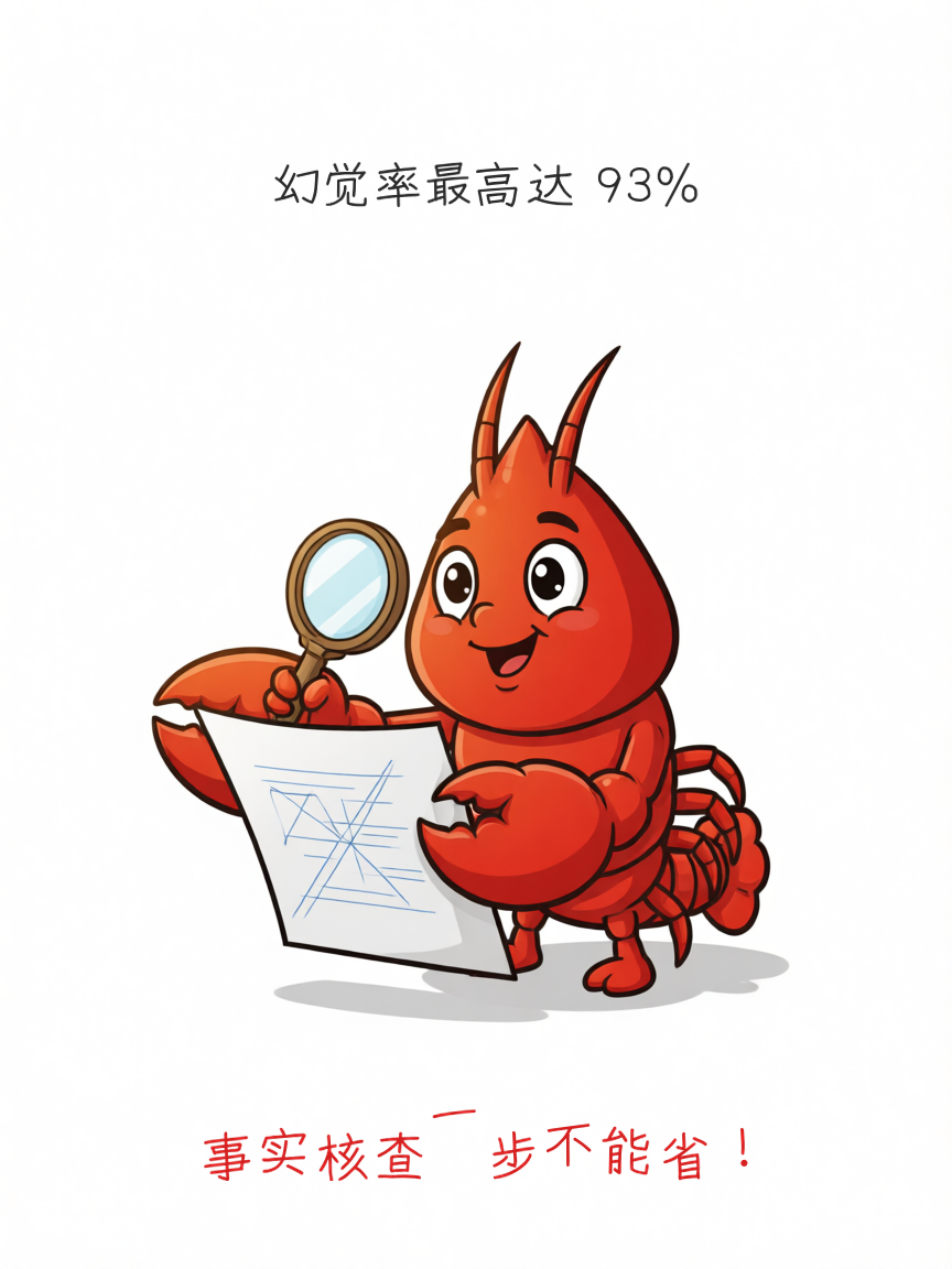 小龙虾举着放大镜核查文档,幽灵从纸后探出头