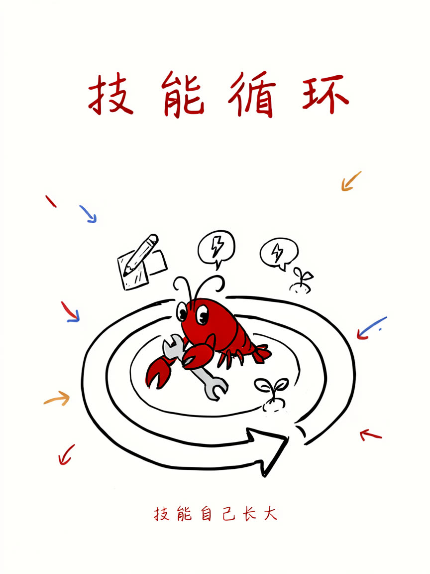技能循环:创建→安装→调用→进化